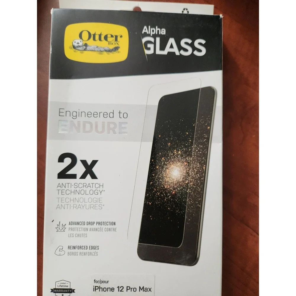 OtterBox iPhone 12 Pro Max Symmetry Case and Alpha Glass Screen Protector Bundle